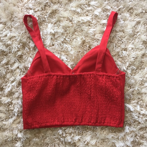Red crop top NWT - Picture 3 of 6